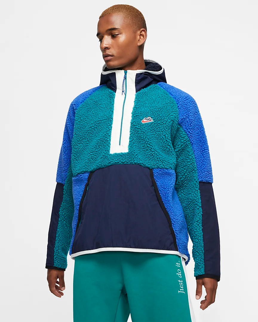On Sale Nike Sportswear Half Zip Sherpa Hoodies Sneaker Shouts